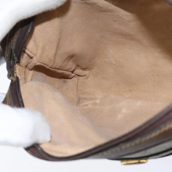 GUCCI GG Supreme Web Sherry Line Shoulder Bag PVC Beige Gold 010 378 Auth 148938 - Picture 12 of 16